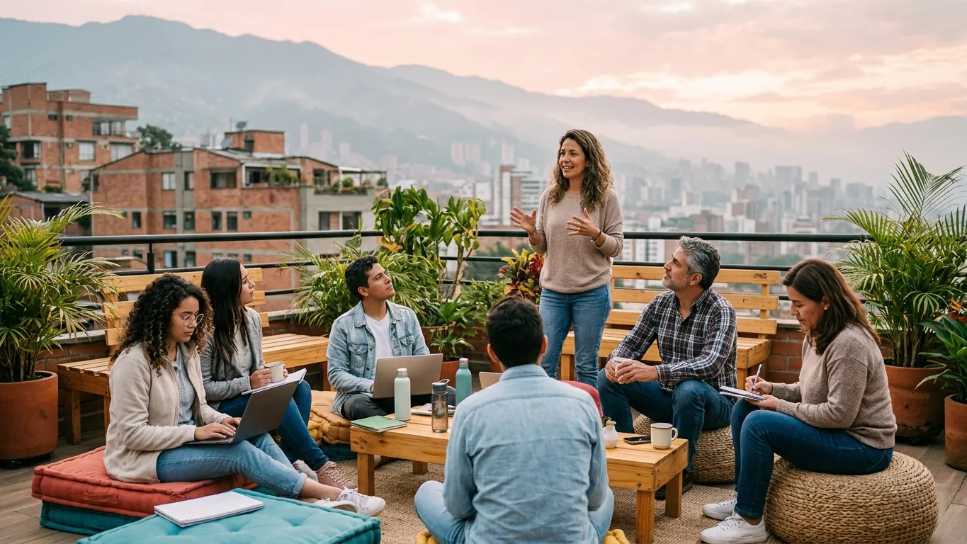 Taller práctico de inteligencia artificial con emprendedores de varias edades