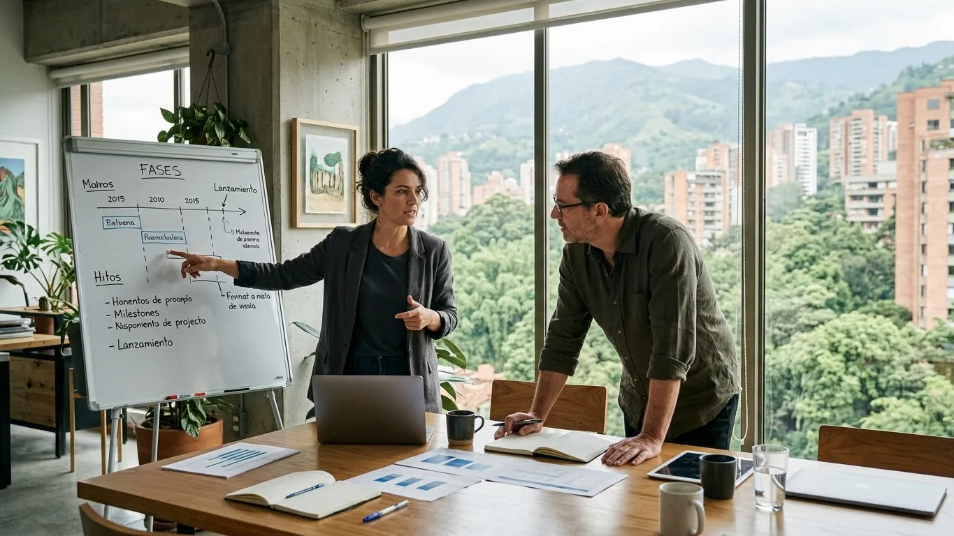 Dirección comercial y de marca de Mentoría en sesión estratégica